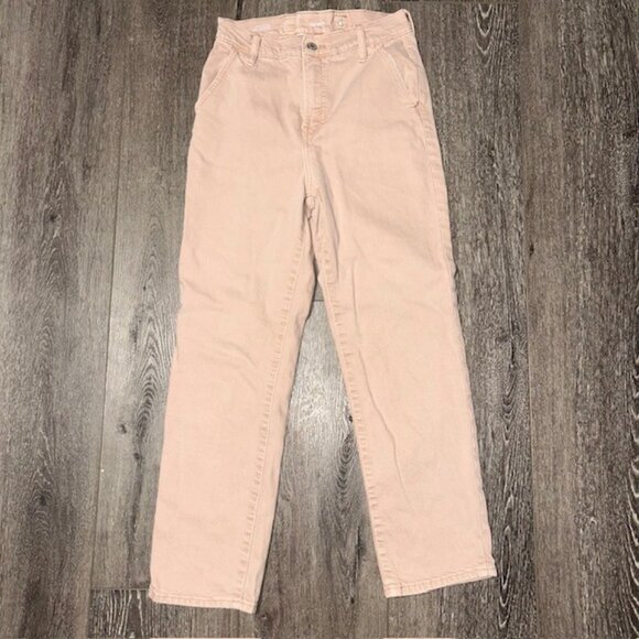 Old Navy Denim - Old Navy Womens Extra High Rise Sky-Hi Straight Sz 4 Pink Pants Jeans